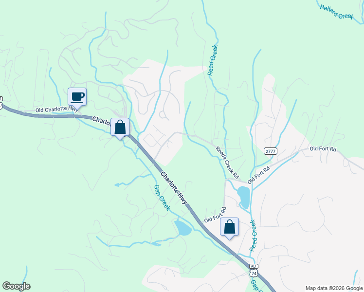 map of restaurants, bars, coffee shops, grocery stores, and more near 33 Reeds Creek Road in Fairview