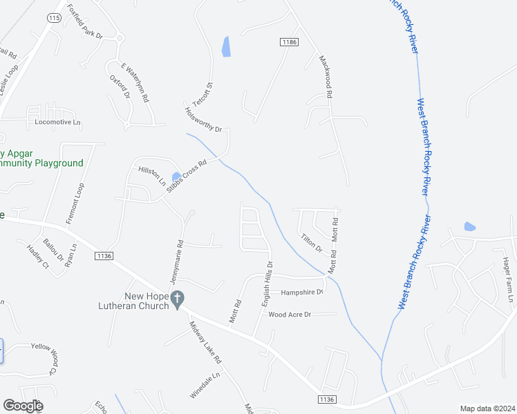 map of restaurants, bars, coffee shops, grocery stores, and more near 216 English Hills Drive in Mooresville