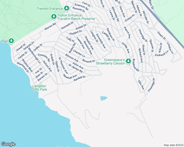 map of restaurants, bars, coffee shops, grocery stores, and more near 1441 Astor Avenue in Cambria