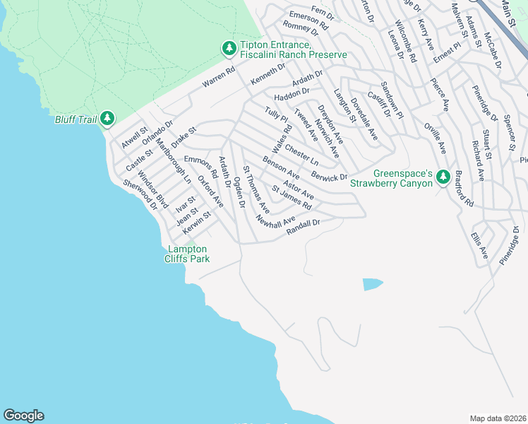 map of restaurants, bars, coffee shops, grocery stores, and more near 1790 Saint Thomas Avenue in Cambria