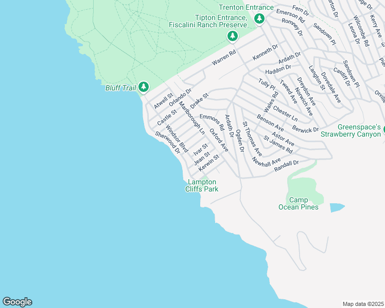 map of restaurants, bars, coffee shops, grocery stores, and more near 305 Ivar Street in Cambria