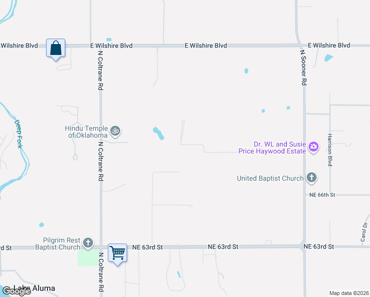 map of restaurants, bars, coffee shops, grocery stores, and more near 4915 Northeast 70th Street in Oklahoma City