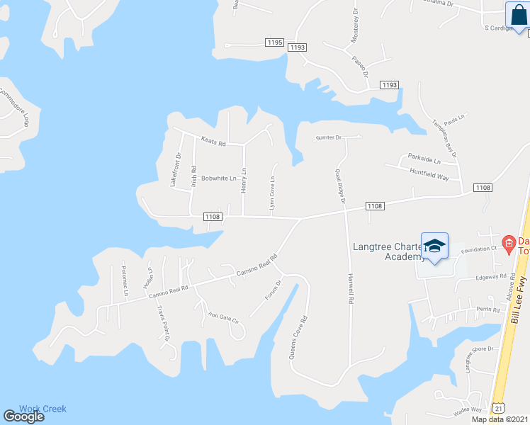 map of restaurants, bars, coffee shops, grocery stores, and more near 101 Lynn Cove Lane in Mooresville