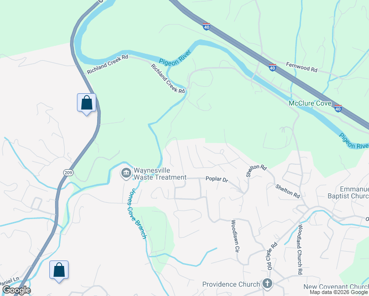 map of restaurants, bars, coffee shops, grocery stores, and more near 421 Glenwood Drive in Clyde