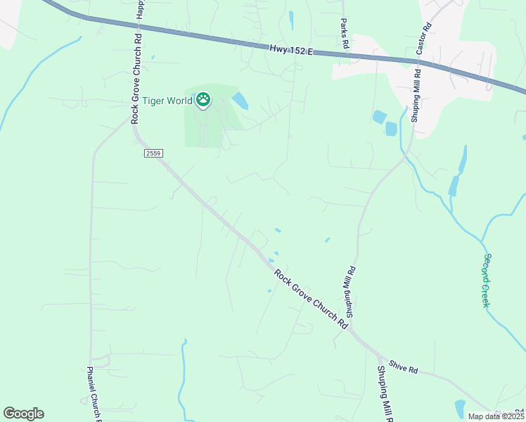 map of restaurants, bars, coffee shops, grocery stores, and more near 525 Rock Grove Church Road in Salisbury