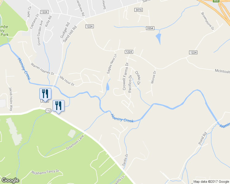 map of restaurants, bars, coffee shops, grocery stores, and more near 21 Slosman Drive in Asheville