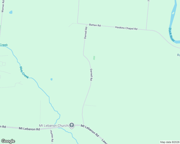 map of restaurants, bars, coffee shops, grocery stores, and more near 2576 Darnell Road in Lewisburg