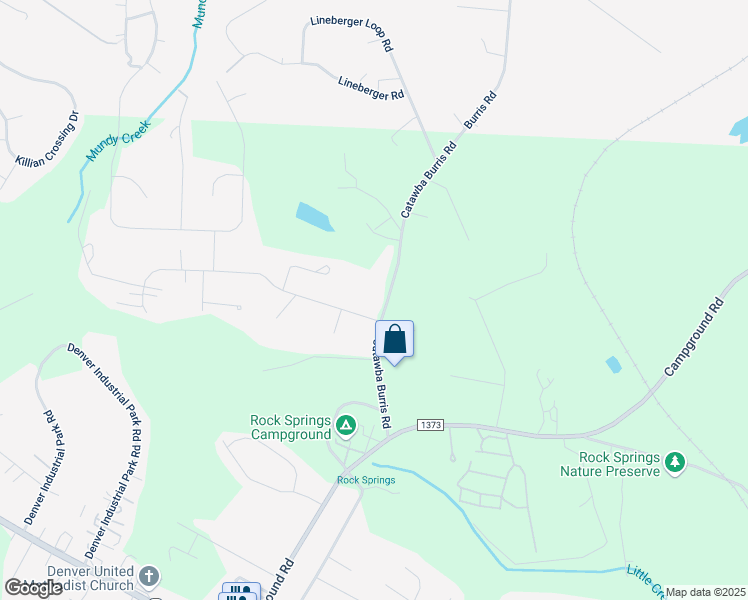 map of restaurants, bars, coffee shops, grocery stores, and more near 4361 Catawba Burris Road in Denver