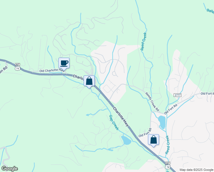 map of restaurants, bars, coffee shops, grocery stores, and more near 841 Charlotte Hwy in Fairview