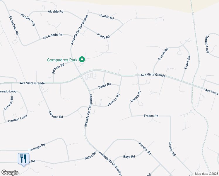 map of restaurants, bars, coffee shops, grocery stores, and more near 3 Balde Road in Santa Fe