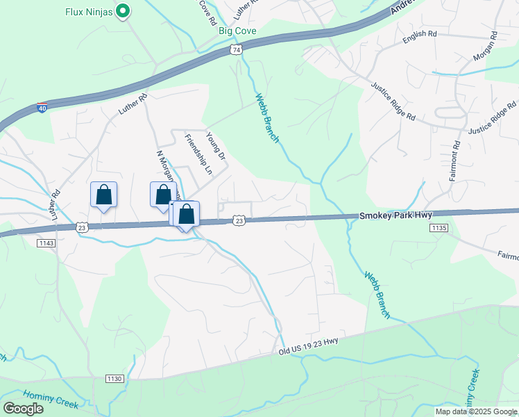 map of restaurants, bars, coffee shops, grocery stores, and more near 2189 U.S. 23 in Candler