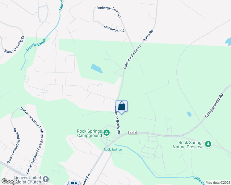 map of restaurants, bars, coffee shops, grocery stores, and more near 4359 Catawba Burris Road in Denver