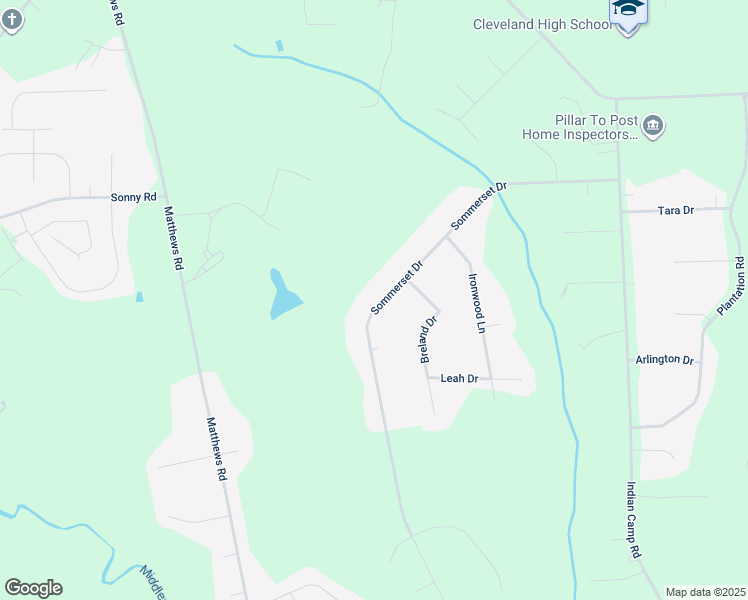 map of restaurants, bars, coffee shops, grocery stores, and more near 98 Sommerset Drive in Clayton