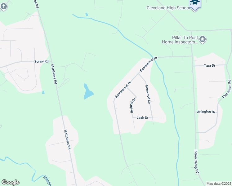 map of restaurants, bars, coffee shops, grocery stores, and more near 98 Sommerset Drive in Clayton
