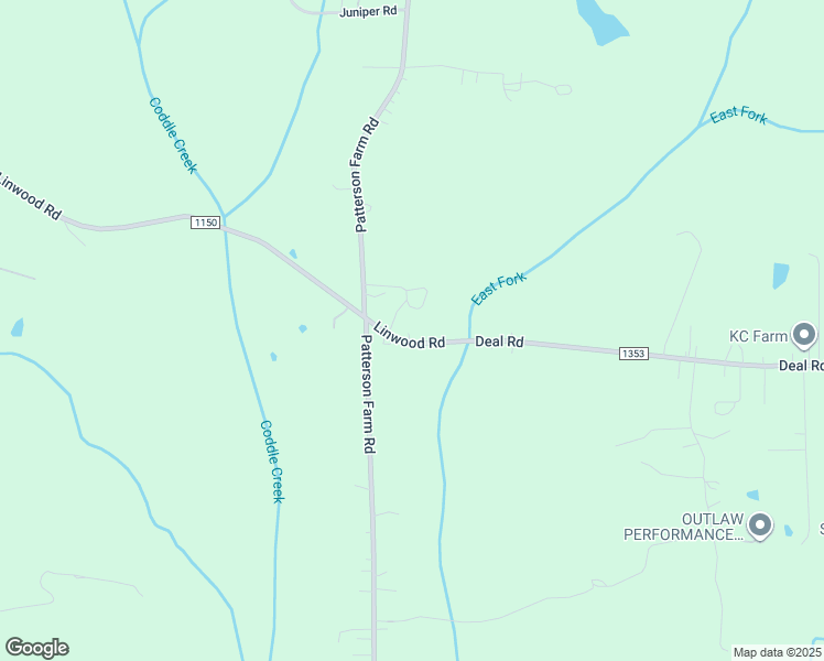 map of restaurants, bars, coffee shops, grocery stores, and more near 1273 Linwood Road in Mooresville