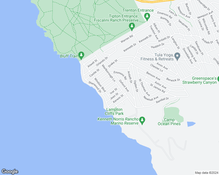 map of restaurants, bars, coffee shops, grocery stores, and more near 339 Harvey Street in Cambria