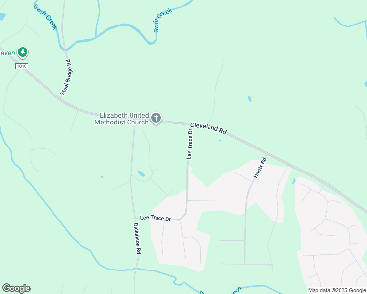 map of restaurants, bars, coffee shops, grocery stores, and more near 120 Lee Trace Drive in Smithfield
