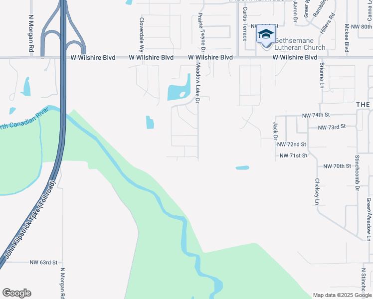 map of restaurants, bars, coffee shops, grocery stores, and more near 9220 Northwest 71st Street in Yukon