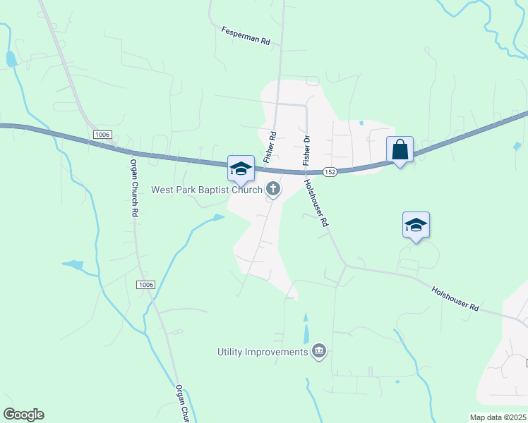 map of restaurants, bars, coffee shops, grocery stores, and more near 500 West Park Drive in Rockwell