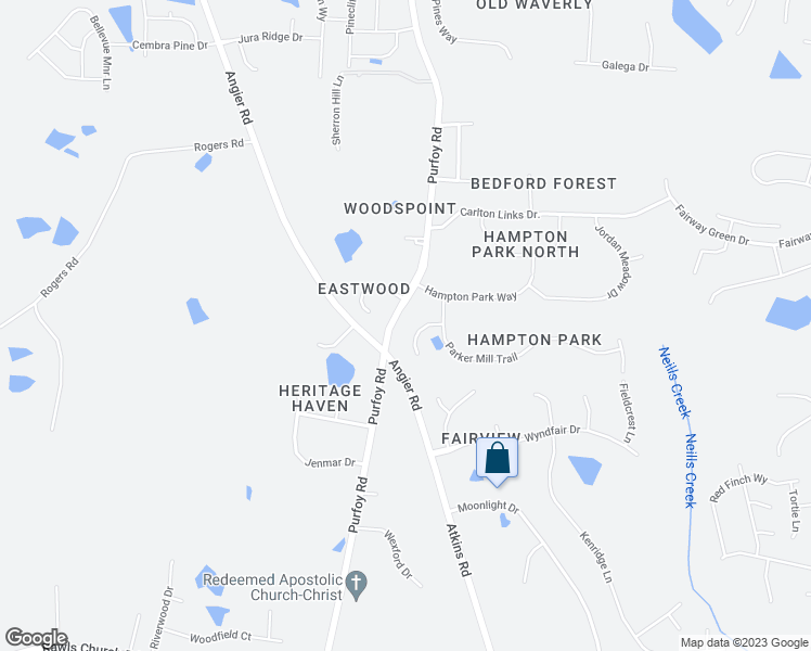 map of restaurants, bars, coffee shops, grocery stores, and more near 1012 Jensen Grove Court in Fuquay Varina