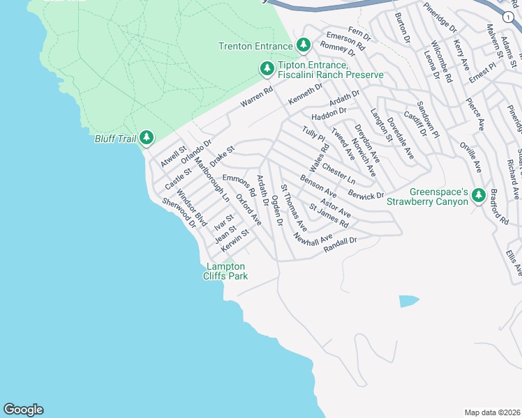 map of restaurants, bars, coffee shops, grocery stores, and more near 1998 Emmons Road in Cambria
