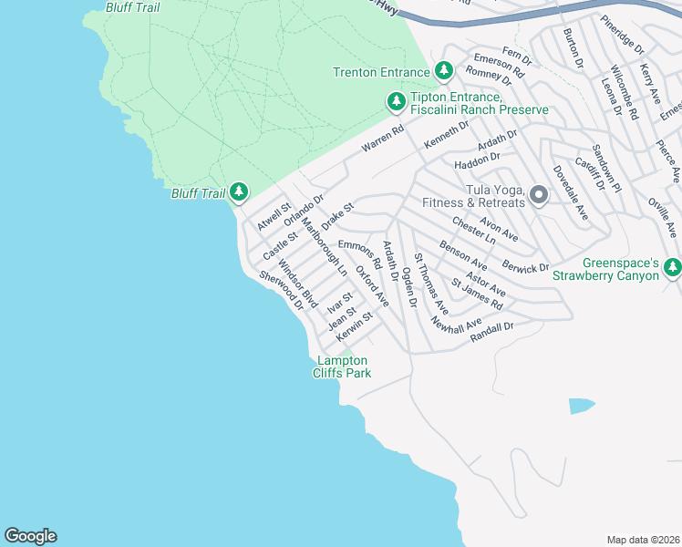 map of restaurants, bars, coffee shops, grocery stores, and more near 398 Gaines Street in Cambria