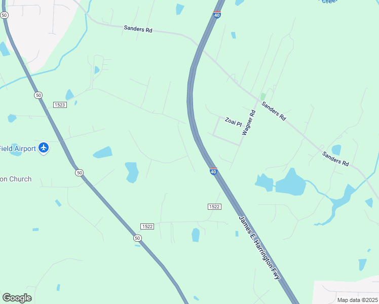 map of restaurants, bars, coffee shops, grocery stores, and more near 163 Tractor Place in Johnston County
