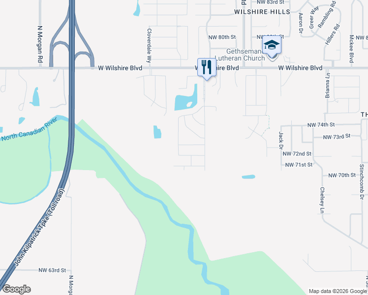 map of restaurants, bars, coffee shops, grocery stores, and more near 7217 Prairie Twyne Drive in Yukon