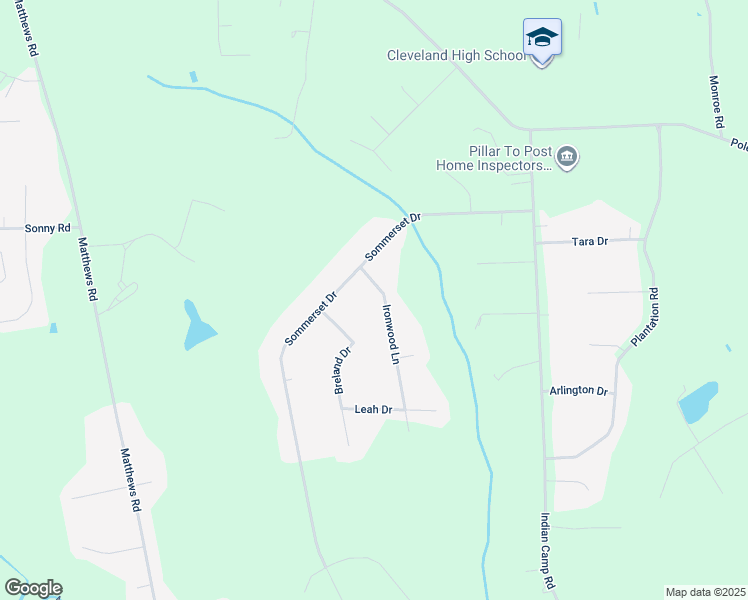 map of restaurants, bars, coffee shops, grocery stores, and more near 112 Ironwood Lane in Clayton