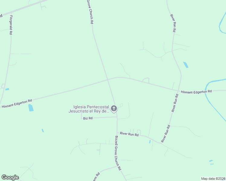 map of restaurants, bars, coffee shops, grocery stores, and more near 1365 Bizzell Grove Church Road in Selma