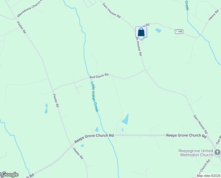 map of restaurants, bars, coffee shops, grocery stores, and more near 7601 Bud Davis Road in Vale