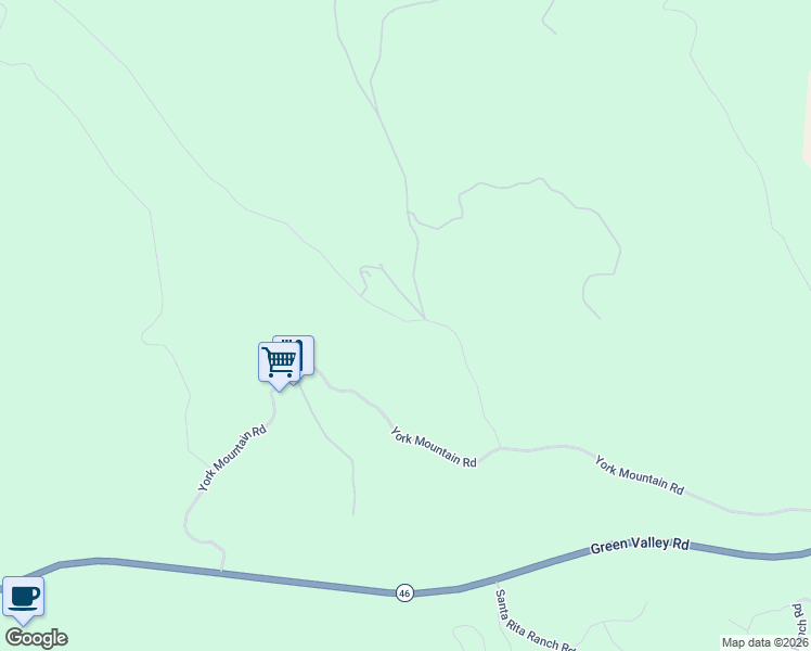 map of restaurants, bars, coffee shops, grocery stores, and more near 5011 Shadow Canyon Road in Templeton