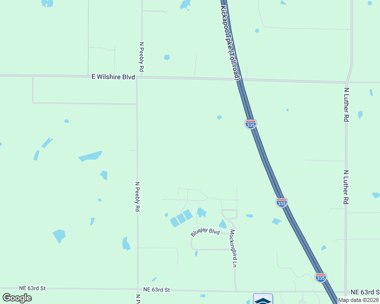 map of restaurants, bars, coffee shops, grocery stores, and more near 6832 Robin Road in Harrah