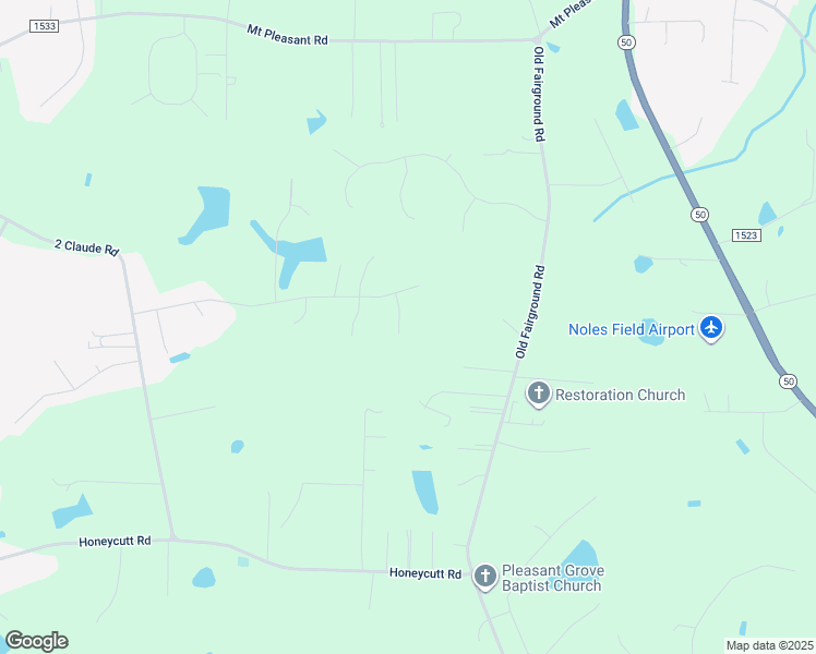 map of restaurants, bars, coffee shops, grocery stores, and more near 77 Balsawood Court in Johnston County