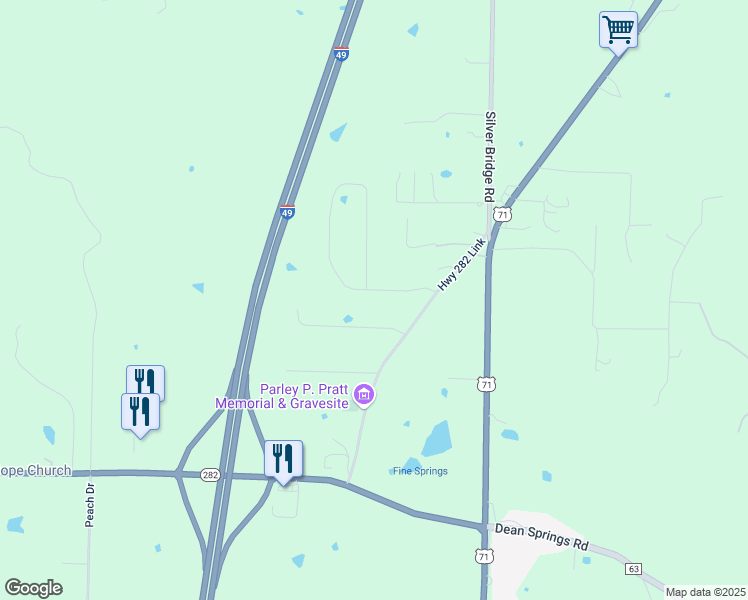 map of restaurants, bars, coffee shops, grocery stores, and more near 317 Stone Mountain Loop in Alma