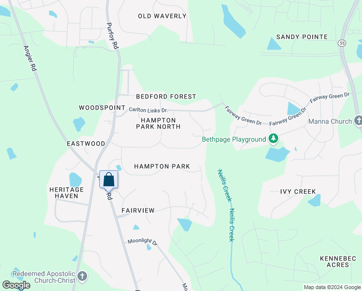 map of restaurants, bars, coffee shops, grocery stores, and more near 8608 Jordan Meadow Drive in Fuquay Varina