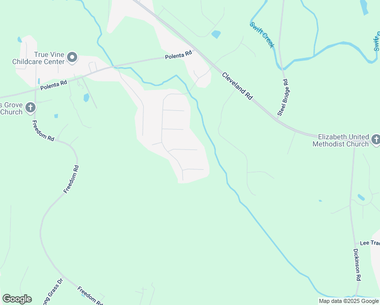 map of restaurants, bars, coffee shops, grocery stores, and more near 92 Evie Drive in Smithfield