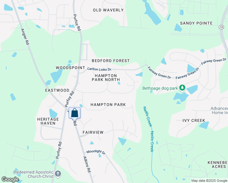 map of restaurants, bars, coffee shops, grocery stores, and more near 8620 Jordan Meadow Drive in Fuquay-Varina