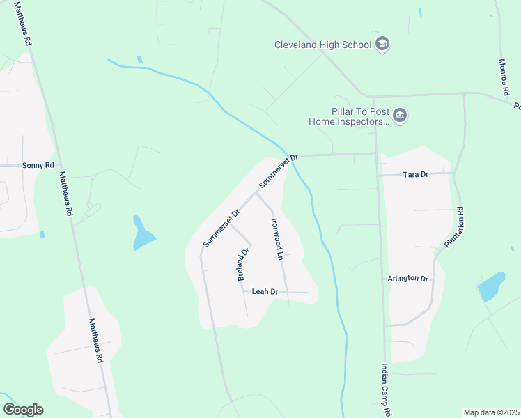 map of restaurants, bars, coffee shops, grocery stores, and more near 112 Ironwood Lane in Clayton