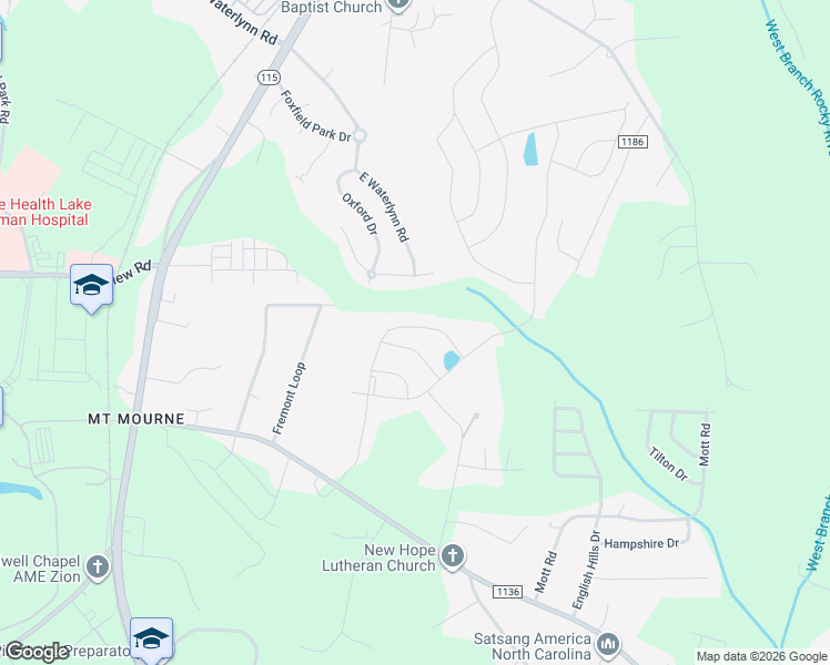 map of restaurants, bars, coffee shops, grocery stores, and more near 188 Welcombe Street in Mooresville