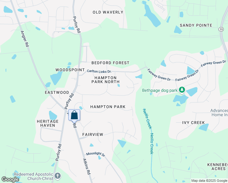 map of restaurants, bars, coffee shops, grocery stores, and more near 8620 Jordan Meadow Drive in Fuquay-Varina
