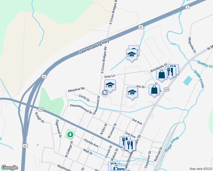 map of restaurants, bars, coffee shops, grocery stores, and more near 600 Greenwood Street in Mount Pleasant