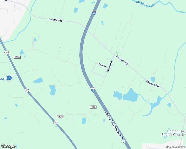 map of restaurants, bars, coffee shops, grocery stores, and more near 271 Wagner Road in Johnston County