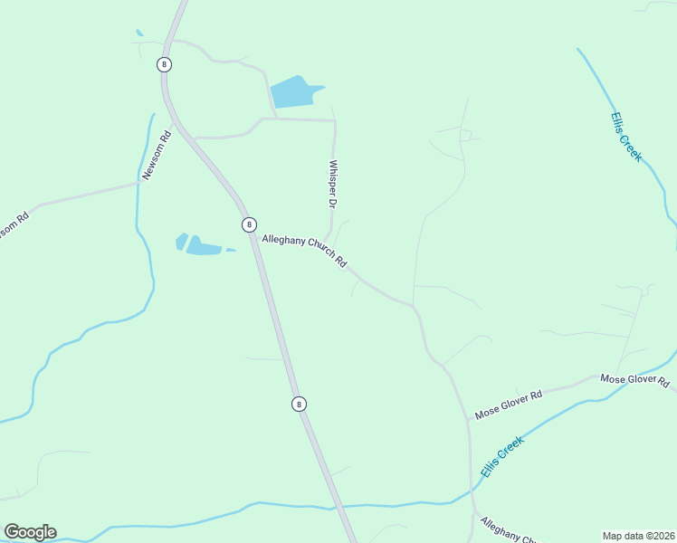 map of restaurants, bars, coffee shops, grocery stores, and more near 360 Alleghany Church Road in Denton