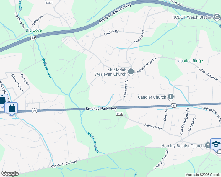 map of restaurants, bars, coffee shops, grocery stores, and more near 21 Western Haze Trail in Candler