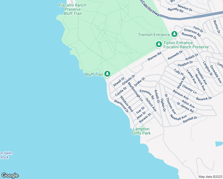 map of restaurants, bars, coffee shops, grocery stores, and more near 2620 Windsor Boulevard in Cambria
