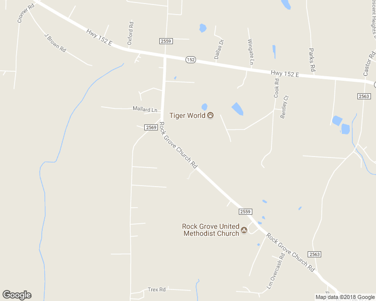 map of restaurants, bars, coffee shops, grocery stores, and more near 525 Rock Grove Church Road in Salisbury