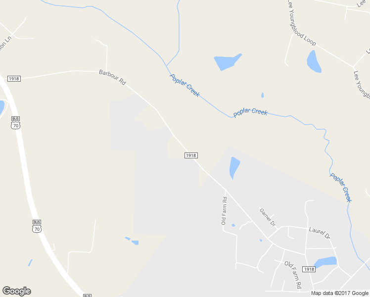 map of restaurants, bars, coffee shops, grocery stores, and more near Barbour Road in Smithfield