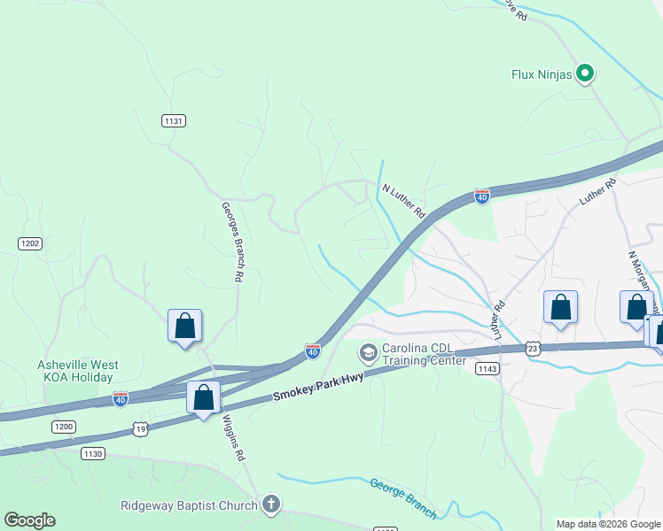 map of restaurants, bars, coffee shops, grocery stores, and more near 47 Jason Case Drive in Candler