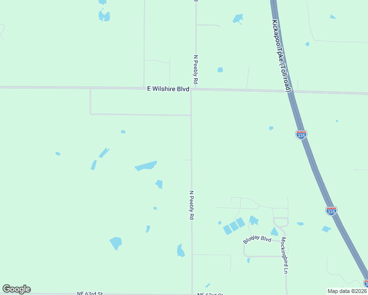 map of restaurants, bars, coffee shops, grocery stores, and more near 7435 North Peebly Road in Jones